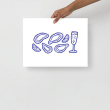 Load image into Gallery viewer, Oysters and Champagne Print