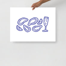Load image into Gallery viewer, Oysters and Champagne Print
