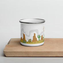 Load image into Gallery viewer, Happy Camper Desert Enamel Mug