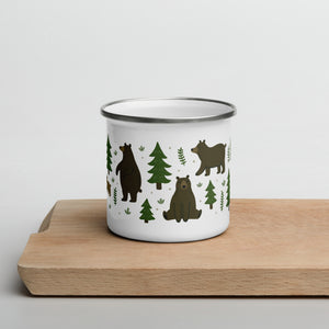 Bears & Trees Enamel Mug