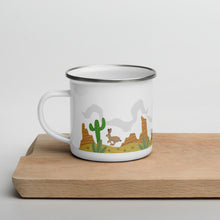 Load image into Gallery viewer, Happy Camper Desert Enamel Mug
